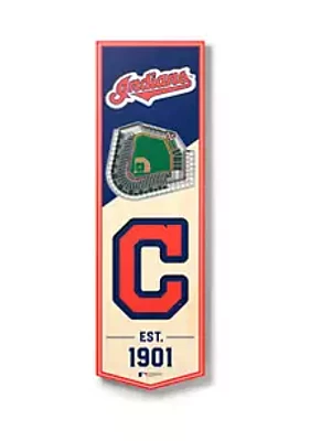 YouTheFan Cleveland Indians YouTheFan MLB Cleveland Guardians 3D Stadium 6x19 Banner - Progressive Field