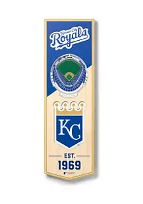 YouTheFan YouTheFan MLB Kansas City Royals 3D Stadium 6x19 Banner - Kauffman Stadium