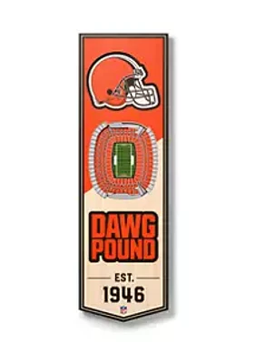 YouTheFan YouTheFan NFL Cleveland Browns 3D Stadium 6x19 Banner - FirstEnergy Stadium