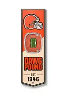 YouTheFan YouTheFan NFL Cleveland Browns 3D Stadium 6x19 Banner - FirstEnergy Stadium