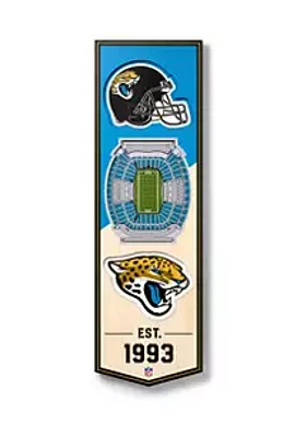 YouTheFan YouTheFan NFL Jacksonville Jaguars 3D Stadium 6x19 Banner - TIAA Bank Field