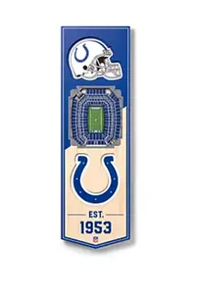 YouTheFan YouTheFan NFL Indianapolis Colts 3D Stadium 6x19 Banner - Lucas Oil Stadium