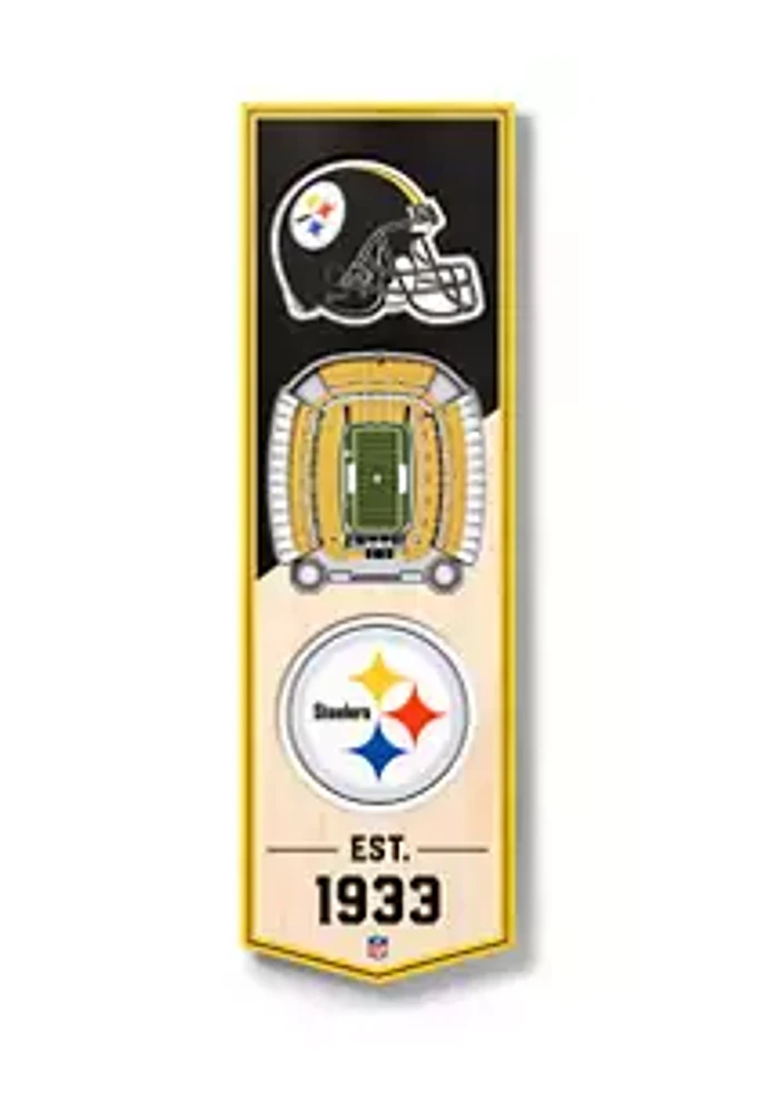 YouTheFan YouTheFan NFL Pittsburgh Steelers 3D Stadium 6x19 Banner - Heinz Field