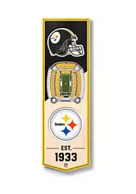 YouTheFan YouTheFan NFL Pittsburgh Steelers 3D Stadium 6x19 Banner - Heinz Field
