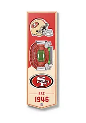 YouTheFan YouTheFan NFL San Francisco 49ers 3D Stadium 6x19 Banner - Levi's Stadium