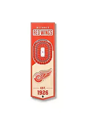 YouTheFan YouTheFan NHL Detroit Red Wings 3D Stadium 6x19 Banner - Little Caesars Arena