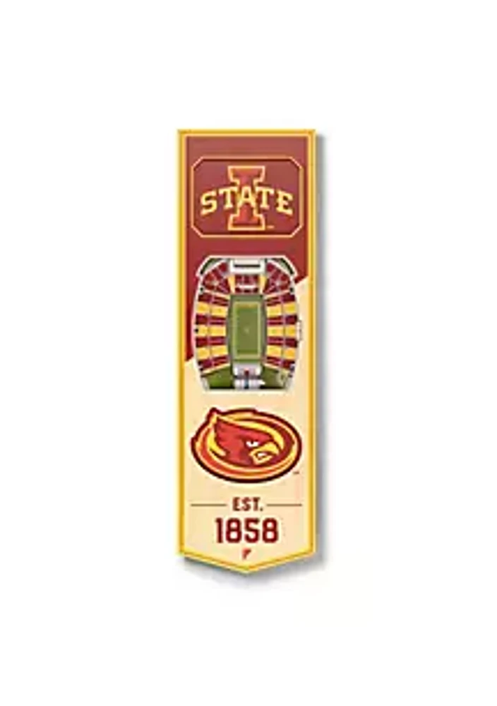 YouTheFan YouTheFan NCAA Iowa State Cyclones 3D Stadium 6x19 Banner - Jack Trice Stadium