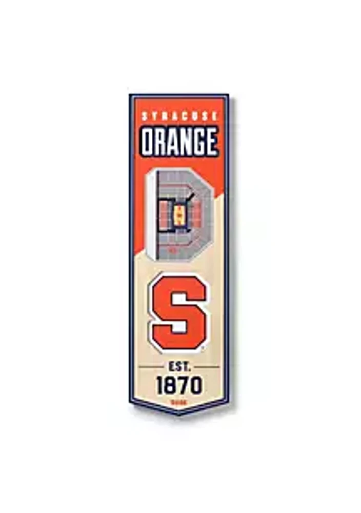 YouTheFan YouTheFan NCAA Syracuse Orange 3D Stadium 6x19 Banner - Carrier Dome