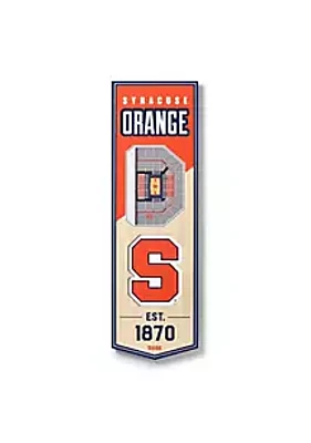 YouTheFan YouTheFan NCAA Syracuse Orange 3D Stadium 6x19 Banner - Carrier Dome
