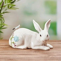 Meadow Rabbit Figurine Resting