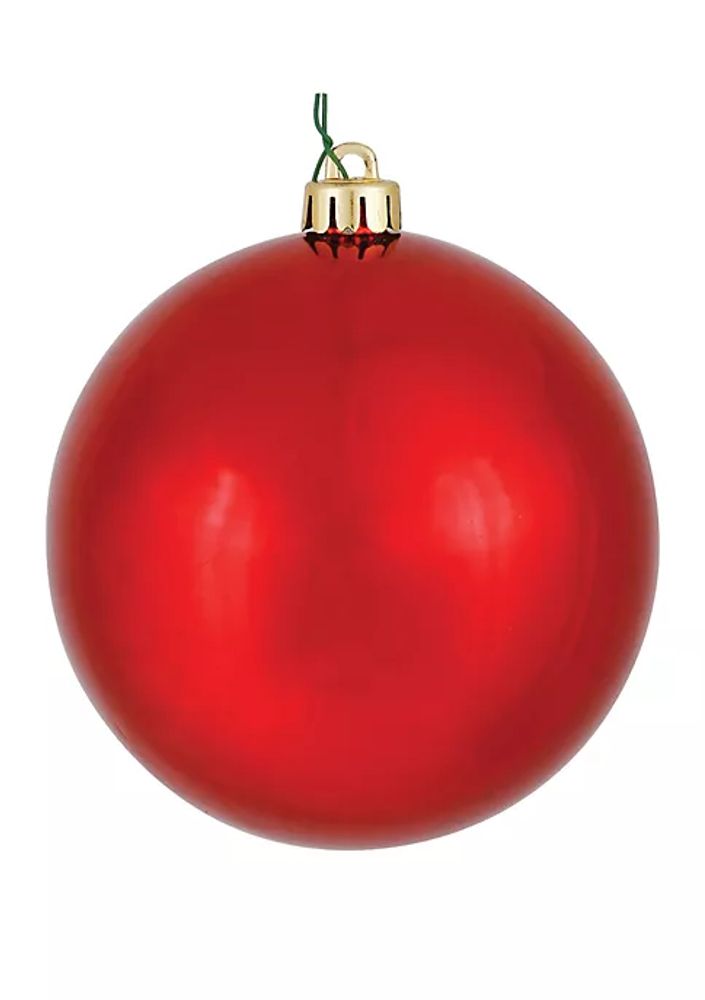 Shiny Christmas Ornaments, Red - 4