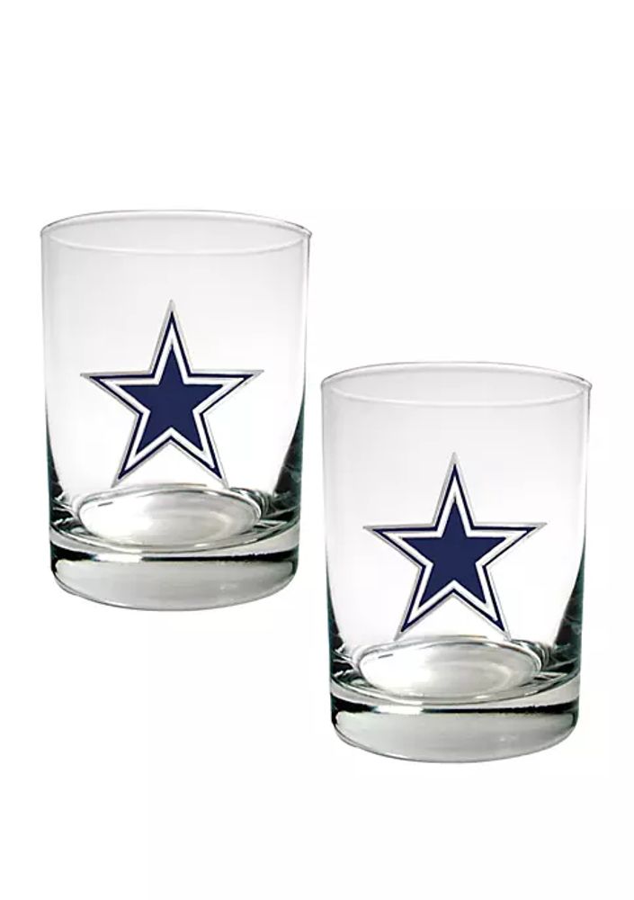 Belk NFL Dallas Cowboys Rocks Glass Set