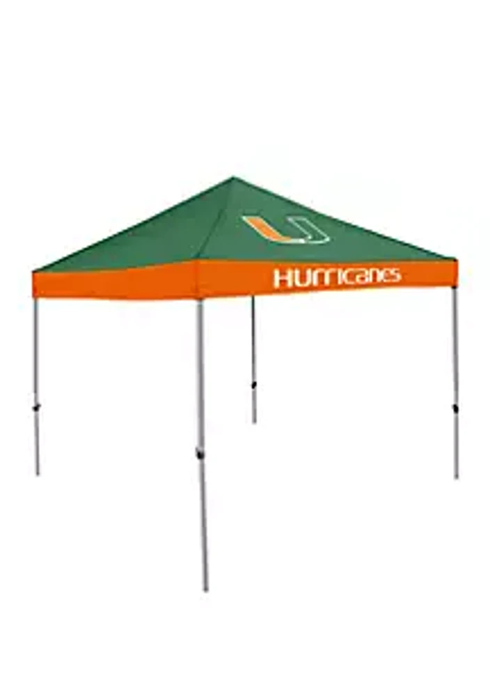 Logo  NCAA Miami Hurricanes 9 ft x 9 ft Economy Tent