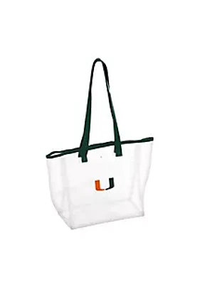 Logo Brands Miami (FL) Hurricanes NCAA Miami Stadium Clear Bag