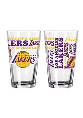 Logo Brands NBA Los Angeles Lakers 16oz Spirit Pint Glass