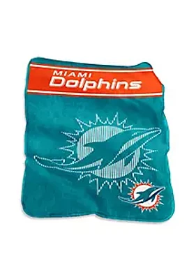 Logo Brands NFL Miami Dolphins 60x80 Raschel Throw