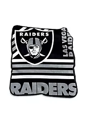 Logo Brands Oakland Raiders NFL Las Vegas Raiders Raschel Throw
