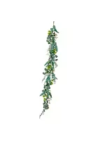 Puleo International 60" Artificial Eucalyptus Spring Garland, Green