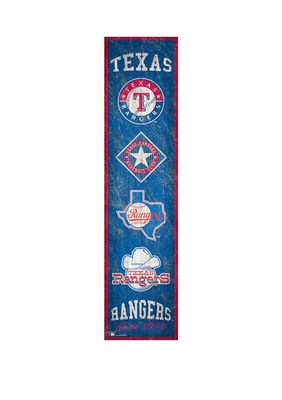 Belk MLB Texas Rangers 11 in x 19 in Team Color Welcome Sign