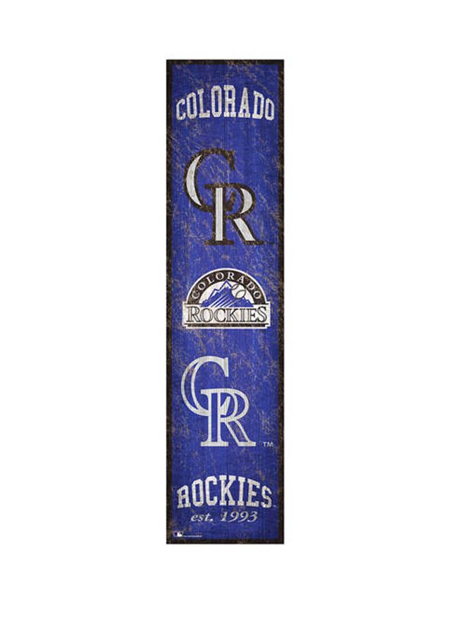 Colorado Rockies Team Color Welcome Sign - 11x19