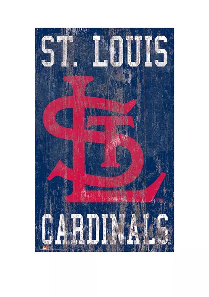 St. Louis Cardinals 24'' x 24'' Distressed Logo Cutout Sign