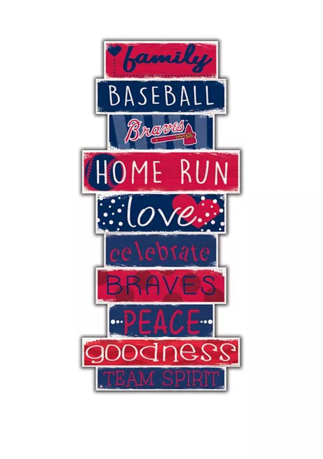 Atlanta Braves Team Color Welcome Sign - 11x19