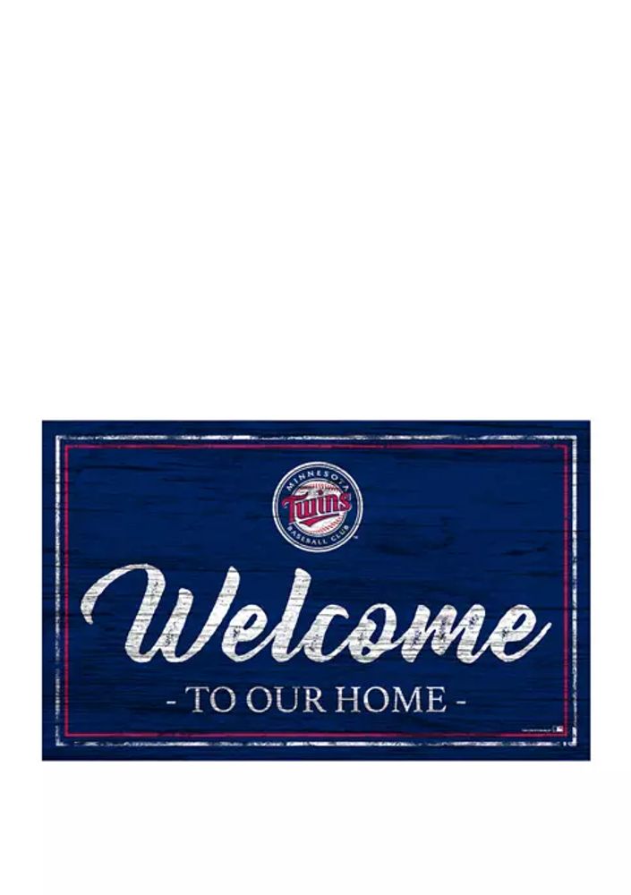 Belk MLB Minnesota Twins 11 in x 19 in Team Color Welcome Sign