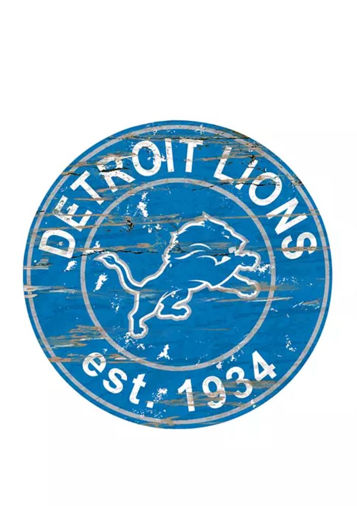 Detroit Lions 11'' x 19'' Heritage Distressed Logo Sign