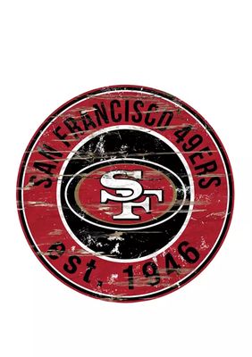 Belk NFL San Francisco 49ers 11 in x 19 in Distressed Flag