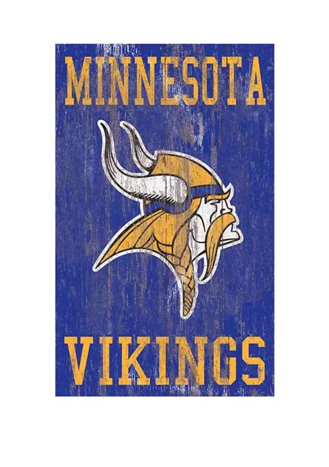 Minnesota Vikings Distressed Round Sign