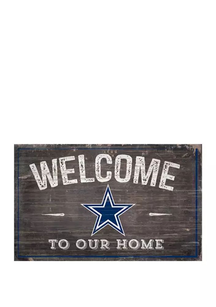 Belk NFL Dallas Cowboys 11 in x 19 in Team Color Welcome Sign