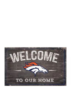 Belk NFL Denver Broncos 11 in x 19 in Heritage Distressed Logo Sign