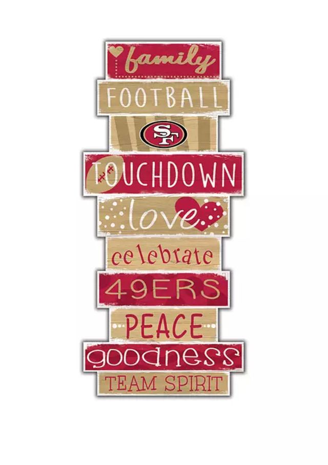 Belk NFL San Francisco 49ers 11 in x 19 in Distressed Flag