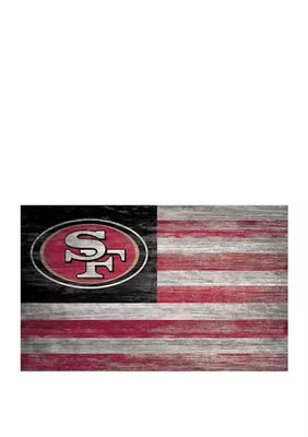 NFL Round Heritage Distressed Sign: San Francisco 49ers