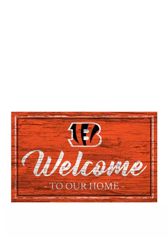 NFL Round Distressed Sign: Cincinnati Bengals