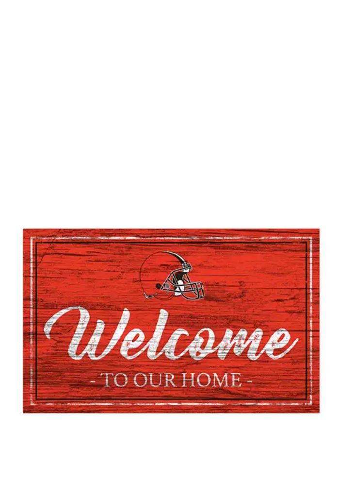 Belk NFL Philadelphia Eagles 11 in x 19 in Team Color Welcome Sign