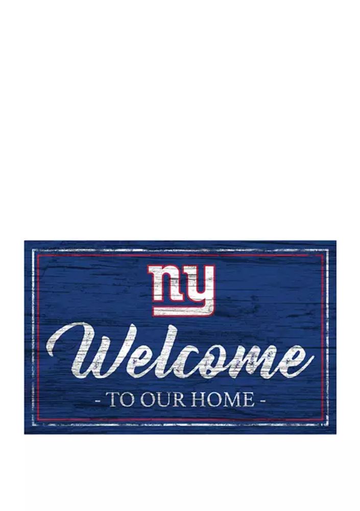 NFL Round Distressed Sign: New York Giants