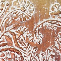 Gold & Copper Embossed Metal Wall Décor with Floral and Botanical Designs in Square Wood Frames