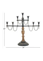 Vintage Iron Candelabra