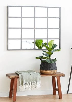 Industrial Glass Wall Mirror