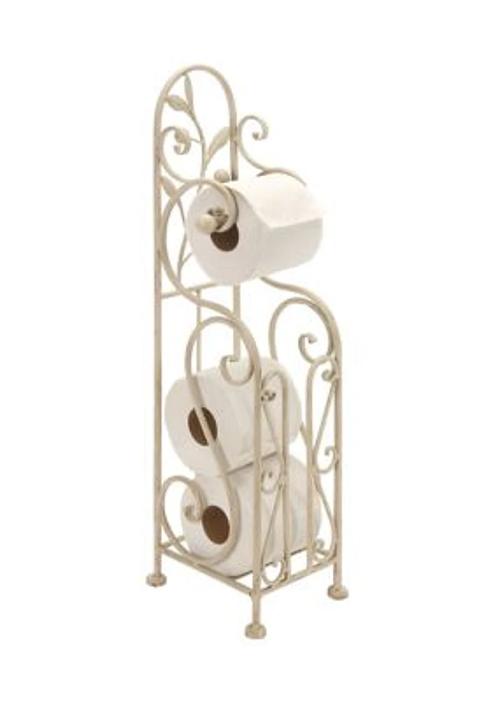 Traditional Metal Toilet Paper Holder