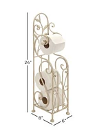 Traditional Metal Toilet Paper Holder