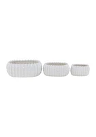 Traditional Ceramic Planter - Set of 3