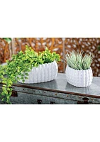 Traditional Ceramic Planter - Set of 3