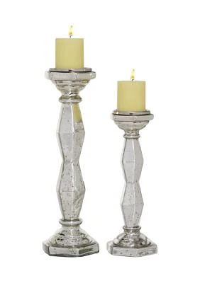 Glam Glass Candle Holder - Set of 2