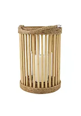 Monroe Lane Bohemian Bamboo Candle Lantern