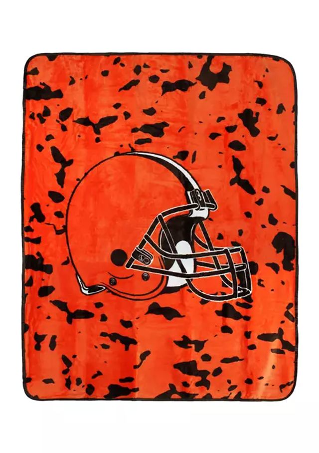 Cleveland Browns Throw Blanket With Plush Bear