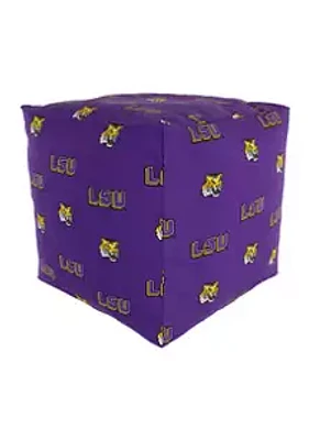 College Covers NCAA LSU Tigers Cubed Bean Bag Pouf