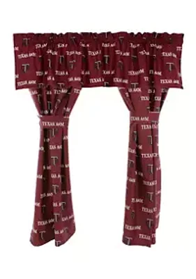 College Covers NCAA Texas A&M Aggies Printed Curtain Valance