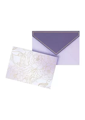 Folding Box Card Set, Purple